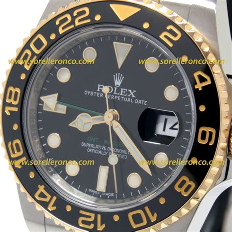rolex gmt master 2 oro e acciaio